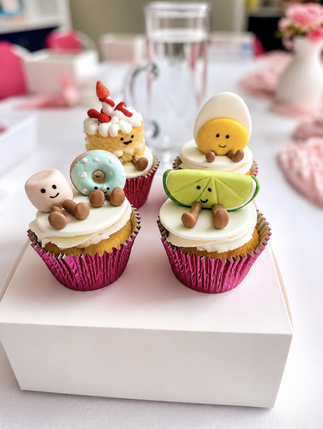 Cupcakes and cookies for a decorating party